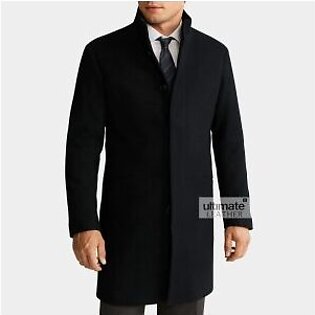 Men’s Black Wool Coat