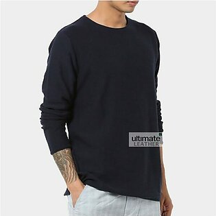 Men’s Navy Blue Fleece T-Shirt