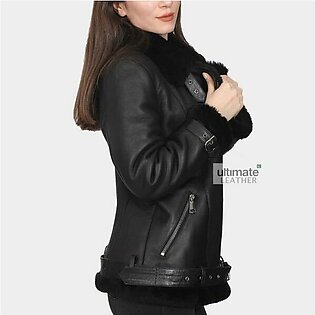 Women’s Black Lambskin Leather Jacket