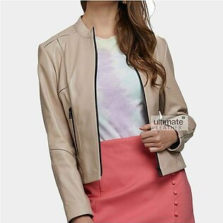 Women’s Slim Fit Leather Jacket