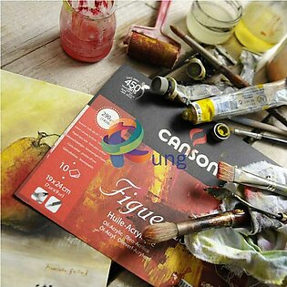 Canson Figueras Spiral Pad for Oil & Acrylic Painting in A4 and A3 Sizes. 290 gr.  20 sheets