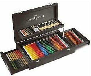 Faber Castell Art & Graphic Collection, Wooden Case, 125 pieces