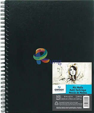 Canson Spiral One Art Book Mix Media C A Grain,  224 Gram 40 sheet,  ( Sketchbook )