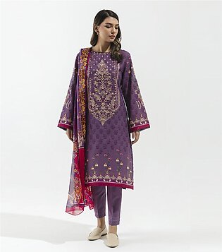 Beechtree sale on Amethyst Glow 3pc unstitched Khaddar suit