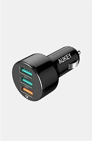 Aukey 3-Port Car Charger with Quick Charge 3.0