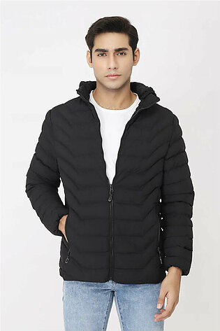 QUILTED PUFFER-BLACK