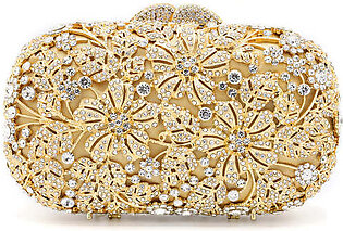 BLOOMING CLUTCH-SILVER-GOLD