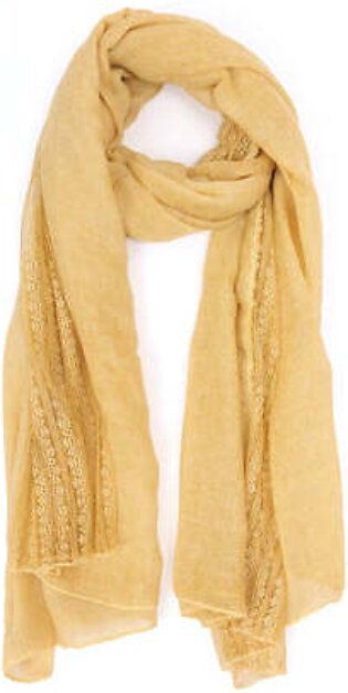 LACE SCARF-YELLOW