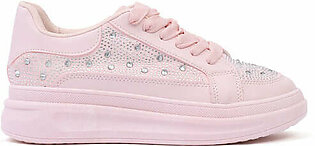 EMBELLISHED SNEAKERS-PINK