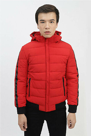TAPE PADDED JACKET-RED