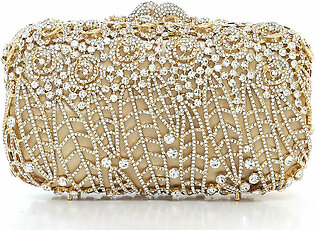 OMBRE CLUTCH-SILVER-GOLD