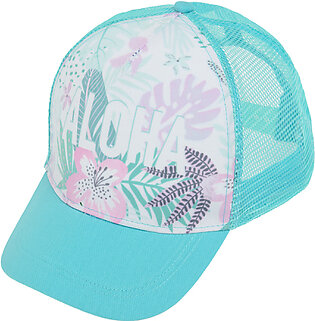 Cap for Girls White and Tu...
