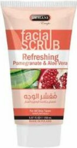 Refreshing Facial Scrub with Pomegranate and Aloe Vera