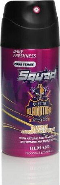 SQUAD Quetta Champions Edition - Deodorant Body Spray for Women