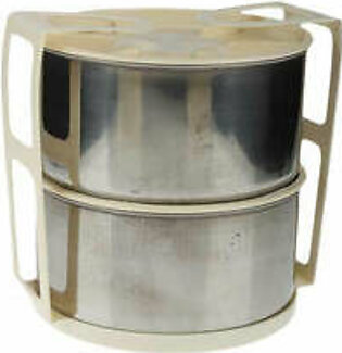 Decora Lunch Carrier With 2 Stainless Steel & 1 Plastic Bowl