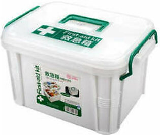 UTEKI Empty Plastic First Aid Emergency Medical Kit Box