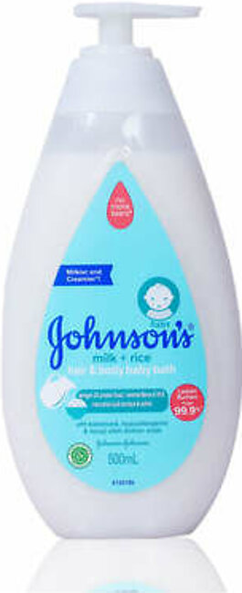 Johnson's Milk + Rice Baby Hair and Body  Baby Bath 500ml