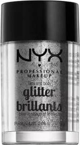 NYX- Face & Body Glitter, Silver