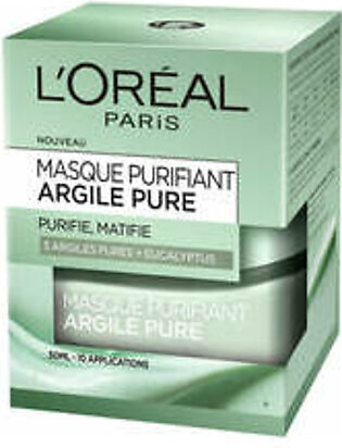 L'Oréal Paris - Purifying Face Mask - Pure Clay - 50 ml