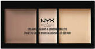 NYX-Cream Highlight & Contour Palette, Light 01