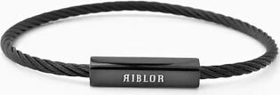 Riblor Stainless Steel Cable Bracelet Camillo Black