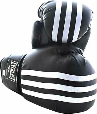 Sports City Gym Solution Pair of Leather Boxing Gloves Black
