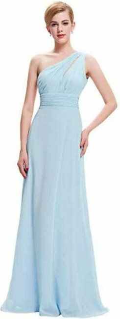Navy Blue Long Bridal Dress