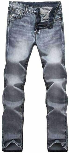 Grey Regular Fit Casual Jeans