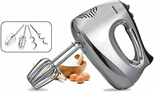 Geepas GHM6127 Hand Mixer & Egg Beater Silver