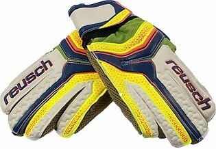 Junior Football Goalkeeper Gloves Yellow