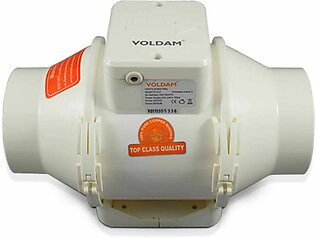 Voldam Mixed Flow In Line Duct Fan Exhaust Blower 8 Inch dia