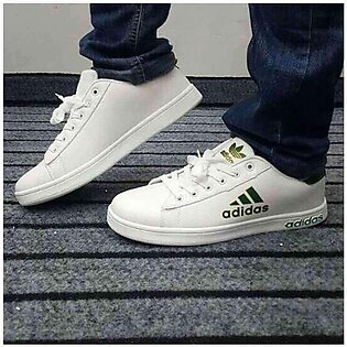 Adidas White Flat Shoes Men