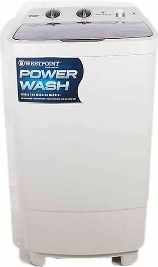 Single Tub Westpoint Semi Automatic Washing Machine White