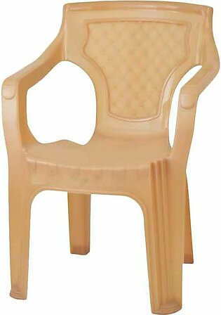Flat Plastic Chair Brown