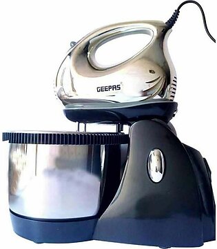 Geepas Electric Egg Beater with Bowl - Silver