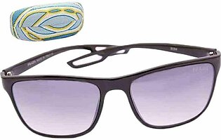 Black Prada Wrap Rectangle Sunglasses