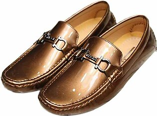 Men's Brown Loafers With Gucci Logo