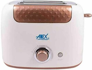 Anex Deluxe 2 Slice Toaster   Brown & White