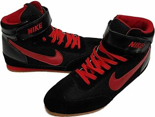 Men's Nike Red And Black Shoes
