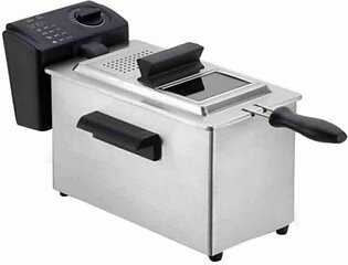 Silver And Black Deep Fryer By Sinbo