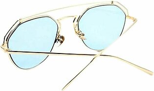 Men's Elegant Design Golden & Blue YNG Sunglasses