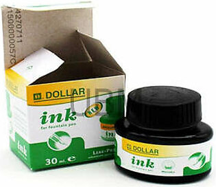 DOLLAR FOUNTAIN PEN INK 30ML GREEN