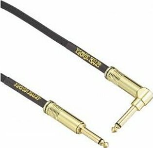 Ernie Ball P06086 Braided Straight to Right Angle Instrument Cable- 18′