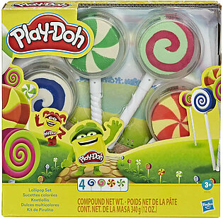 Play-Dough Modelling Clay Lollipop 4 Pack Toy Candy