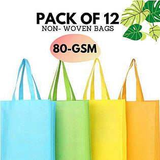 Non Woven Bag-Pack of 12 (80GSM)