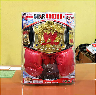 WWE Belt with Boxing Gloves