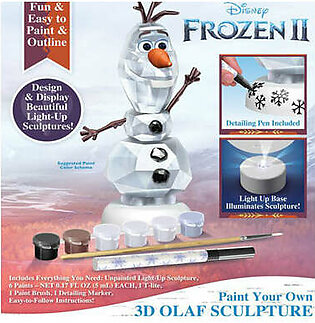 Disney Frozen II Paint Your Own 3D Olaf Sculpture