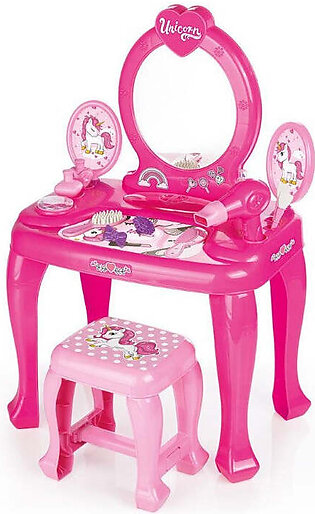 Dolu - Unicorn Vanity Table & Stool Set