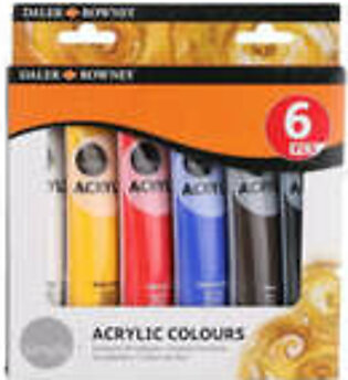 Daler Rowney Simply Acrylic Paints 75ml Pack of 6