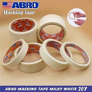 Abro Masking Tape Milky White 20y